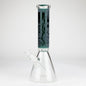 14" High Quality engraved Beaker Glass Bong  [C2664-3]_4