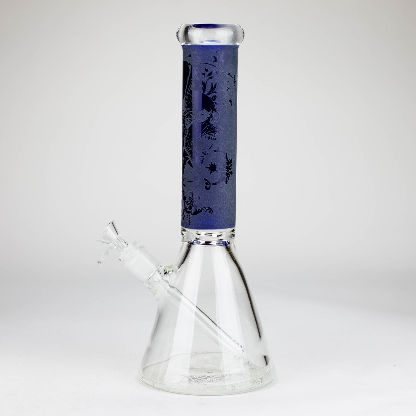 14" High Quality engraved Beaker Glass Bong  [C2664-3]_6