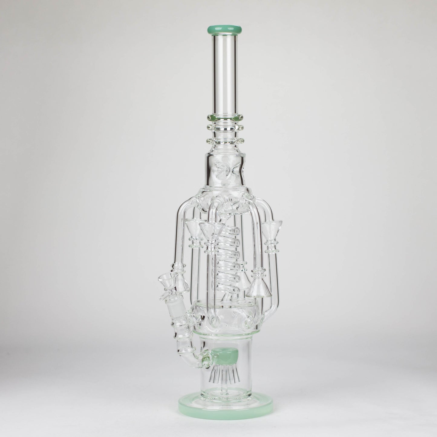 19" Coil Glass water recycler bong [C1576]_5