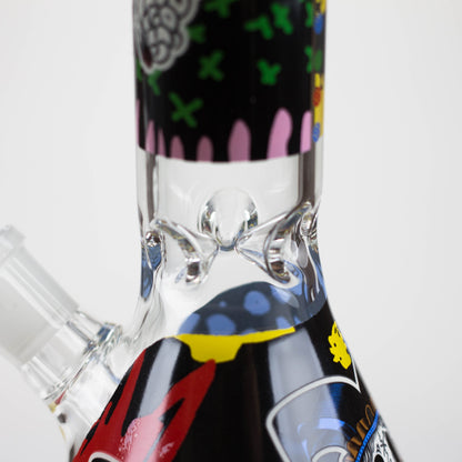 10" Glass Bong With Clown Design_7