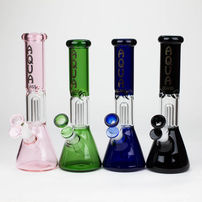 AQUA | 10″ Glass Bong with Percolator & Bowl [B2]_0