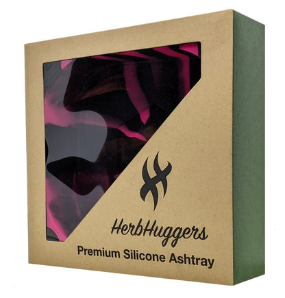 Herbhuggers | Premium Silicone Ashtray Featuring Center Tap Ash and Glassware Clearer with Accessory Organizing Slot Holders_4