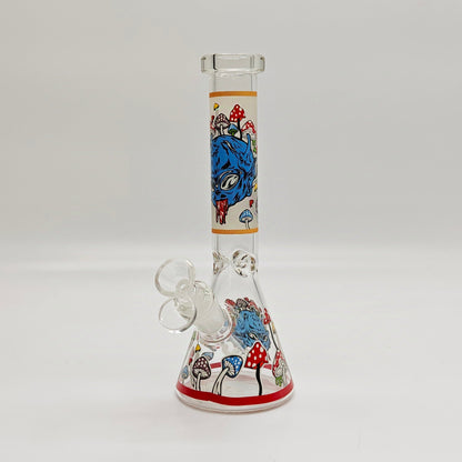 9" 4mm Assorted Characters Beaker Bong [093204P]_12