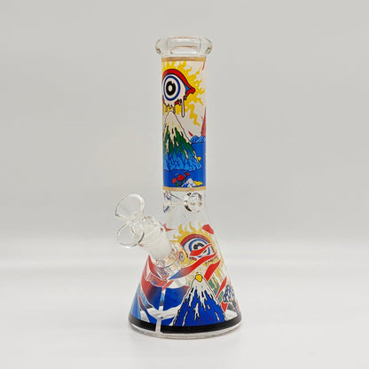 10" 5mm Assorted Design Beaker Bong [103805P]_11