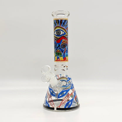 10" 5mm Assorted Design Beaker Bong [103805P]_12