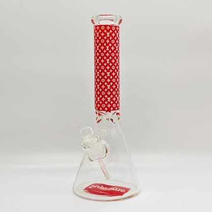 14" Stylish Designed 7mm Glow in the dark Glass Bong [LV145007]_8