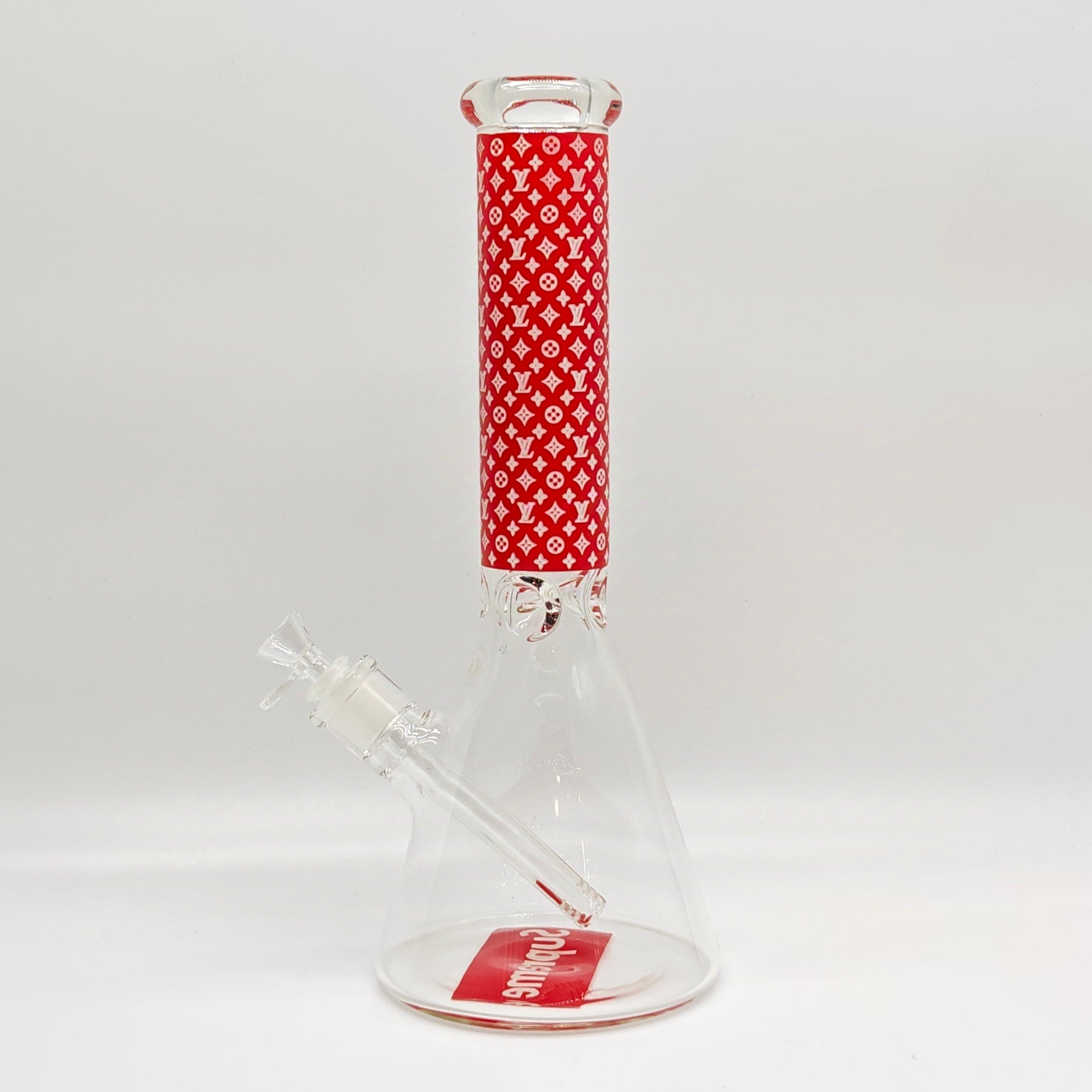 14" Stylish Designed 7mm Glow in the dark Glass Bong [LV145007]_9