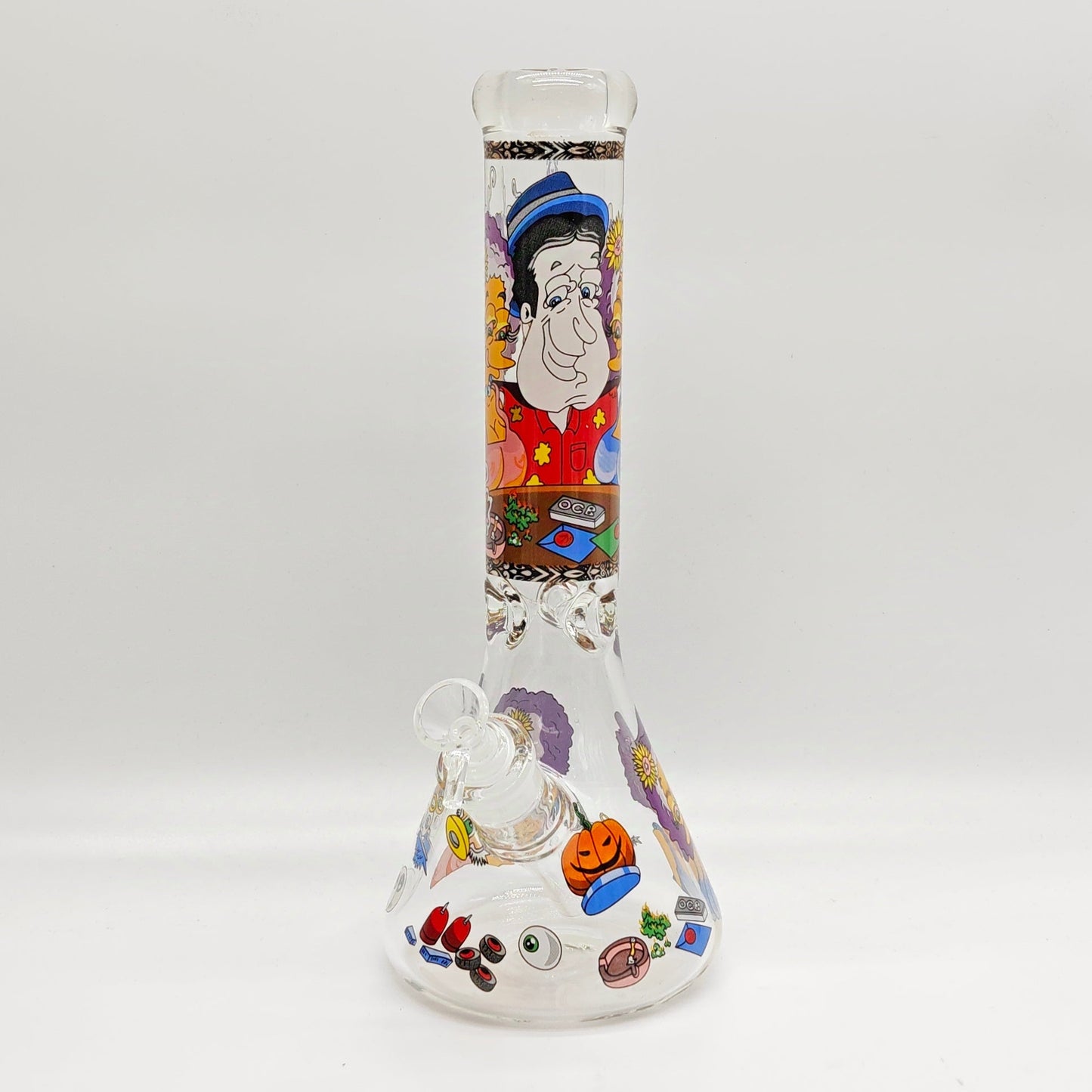 14" 7mm Novelty Design Beaker Glass Bong [240612]_6