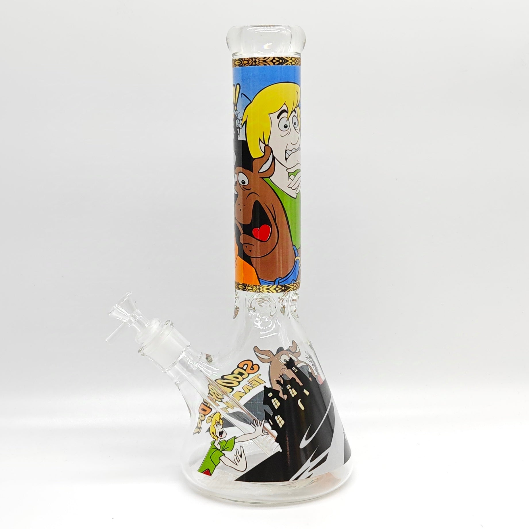 14" 7mm Cartoon Beaker Glass Bong [P22]_9