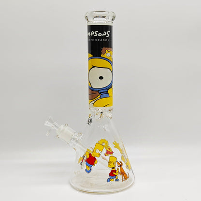 14" 9mm Cartoon Beaker Glass Bong [145009P]_6