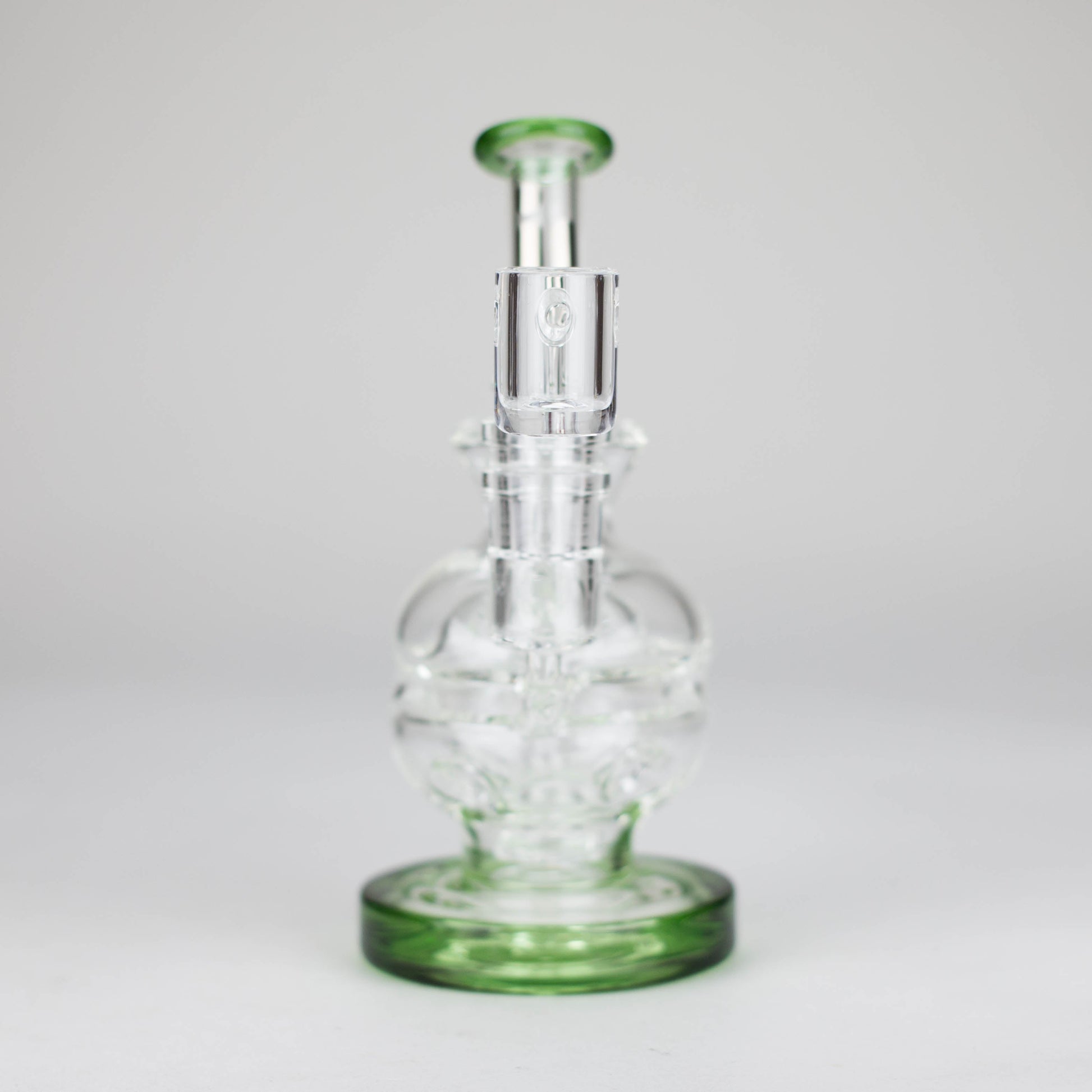 Infynity | 6" Double glass recycle rig with shower head diffuser [GP1935]_1