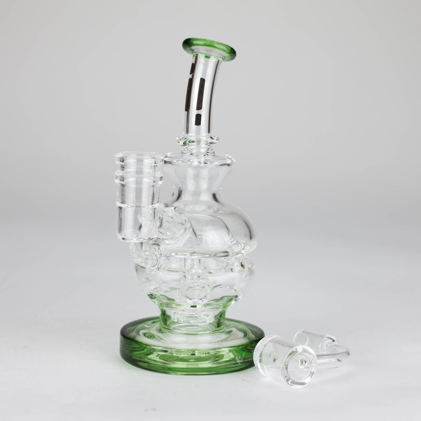 Infynity | 6" Double glass recycle rig with shower head diffuser [GP1935]_6