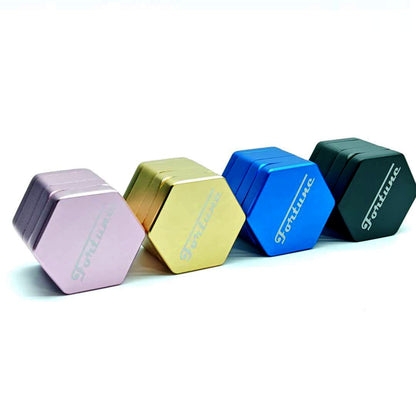 Fortune | 4 Parts Aluminum Hexagon Herb Grinder_0