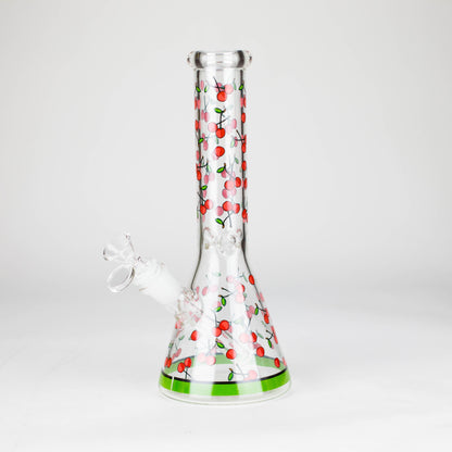 10" Glass Bong With Fruit Design_13