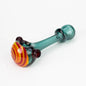 Shine Glassworks made in Canada | Crushed Opal Space fumed handpipe with spiral bowl_3