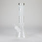 12" Frosted glass beaker water bong_0