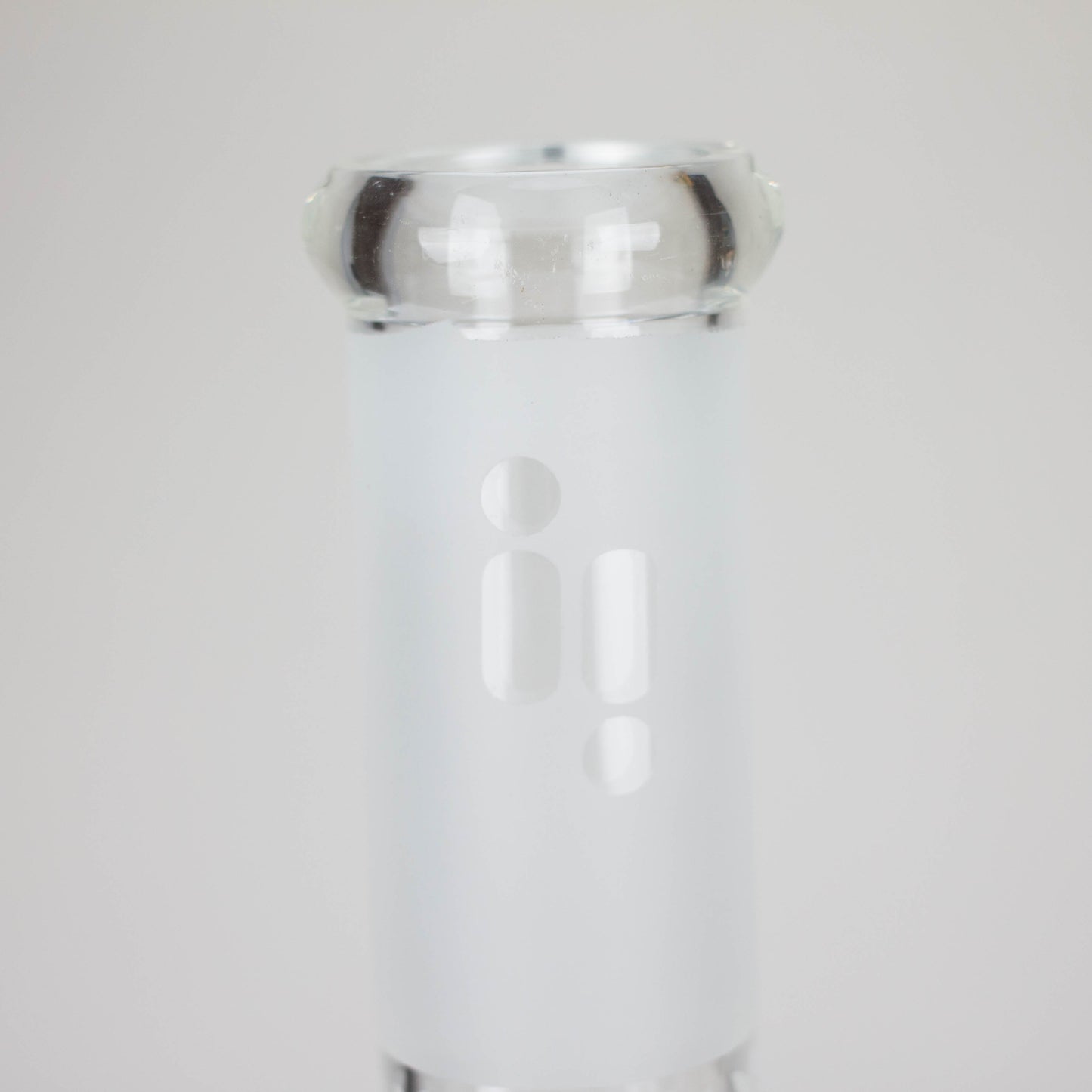 12" Frosted glass beaker water bong_3