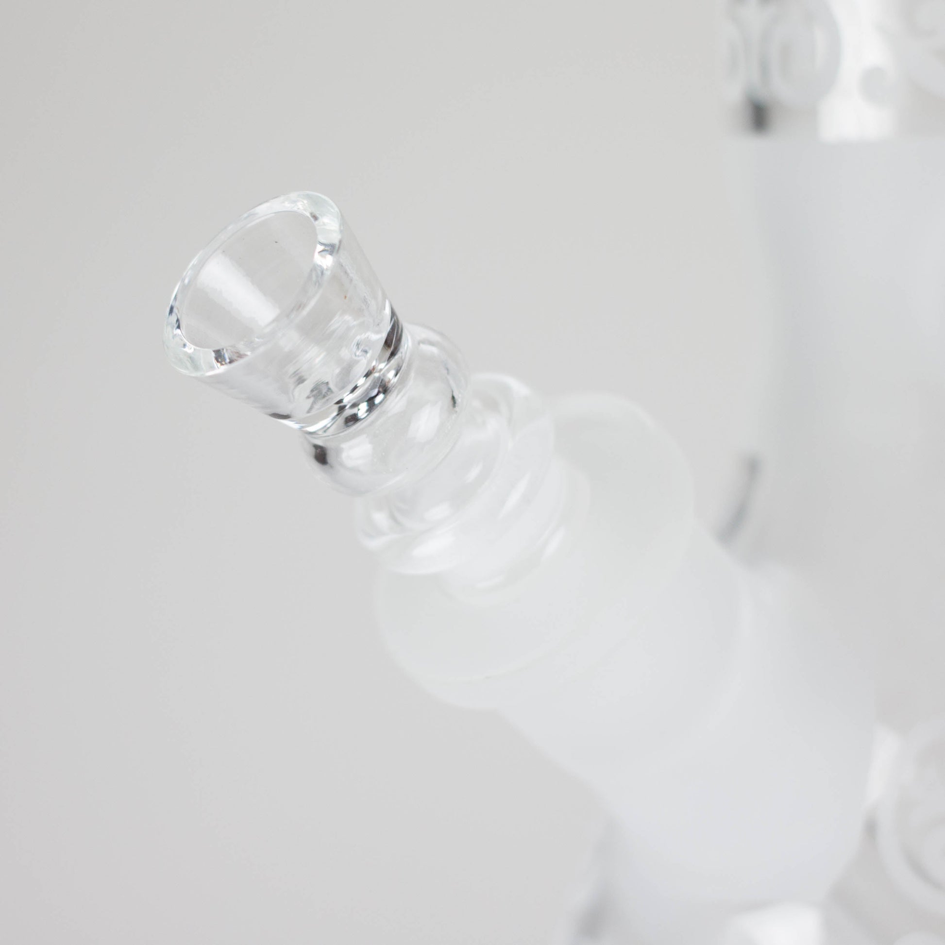 12" Frosted glass beaker water bong_5