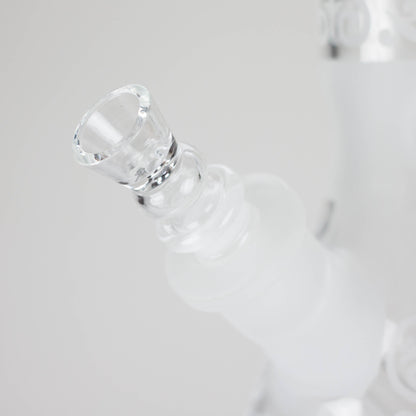 12" Frosted glass beaker water bong_5