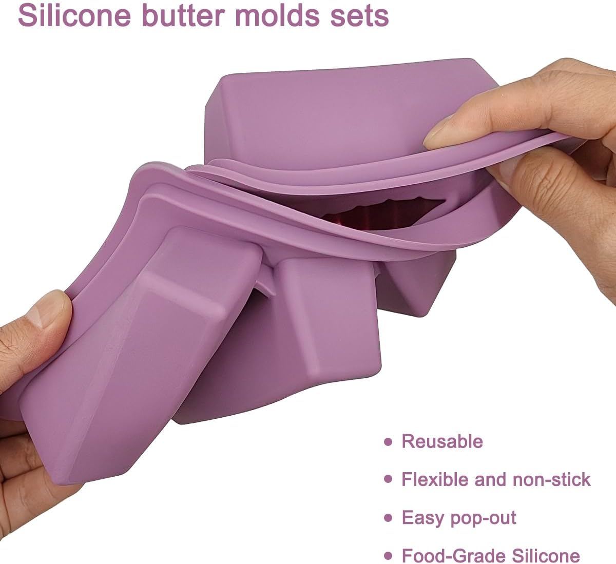 Silicone Butter Mold with Lid [K058]_7