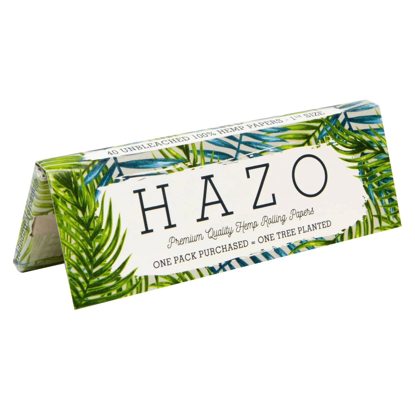 HAZO Hemp Rolling Papers | 1 1/4" - Full Display of 50x Booklets | Plants 50 Trees!_1