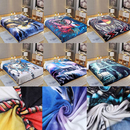 Digital Printed Single layer 1 ply Licensed Fleece Blanket [Combo-B]_0