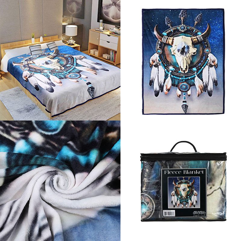 Digital Printed Single layer 1 ply Licensed Fleece Blanket [Combo-B]_4