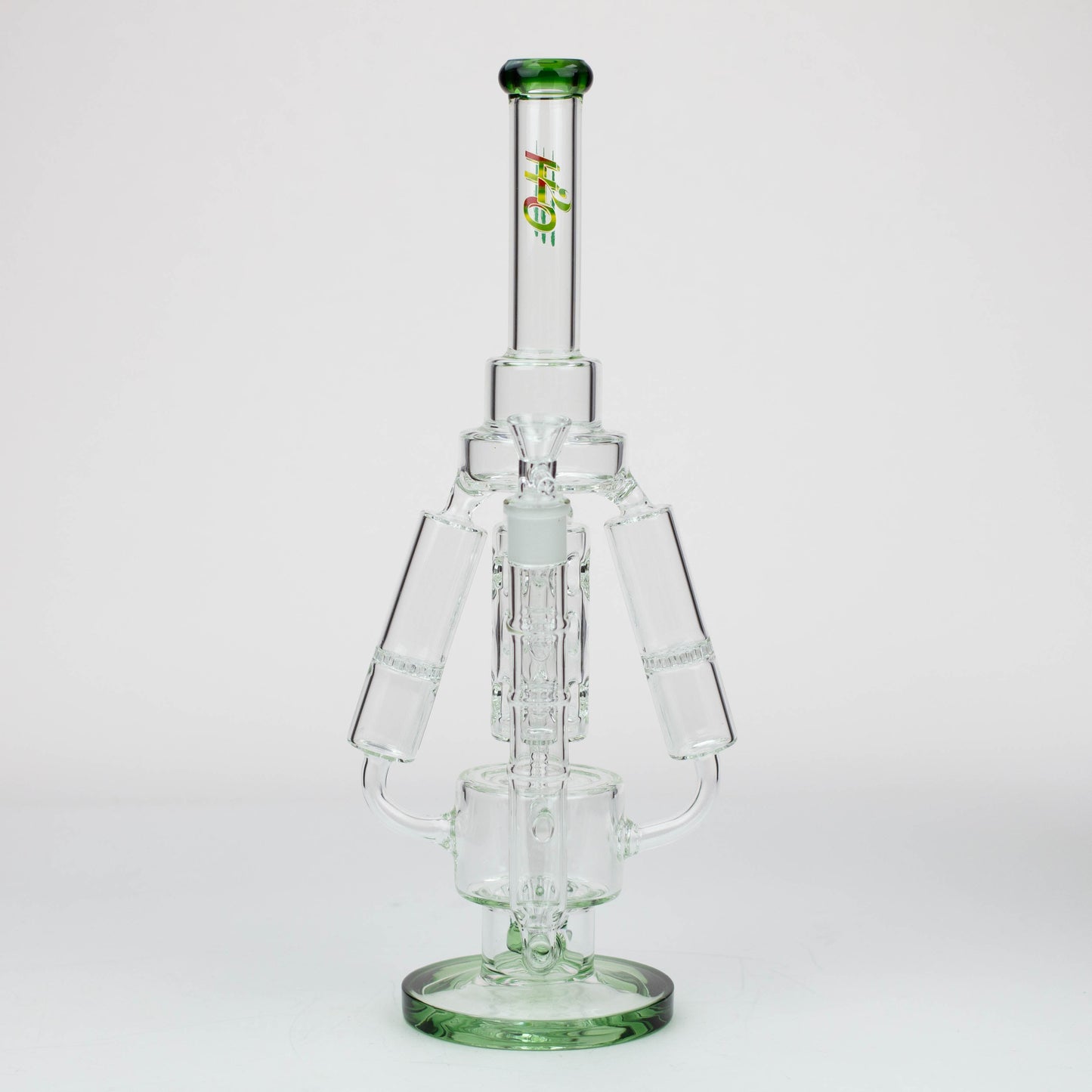17" H2O Three Honeycomb silnders glass water recycle bong [H2O-25]_8