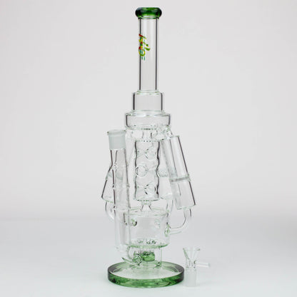 17" H2O Three Honeycomb silnders glass water recycle bong [H2O-25]_11