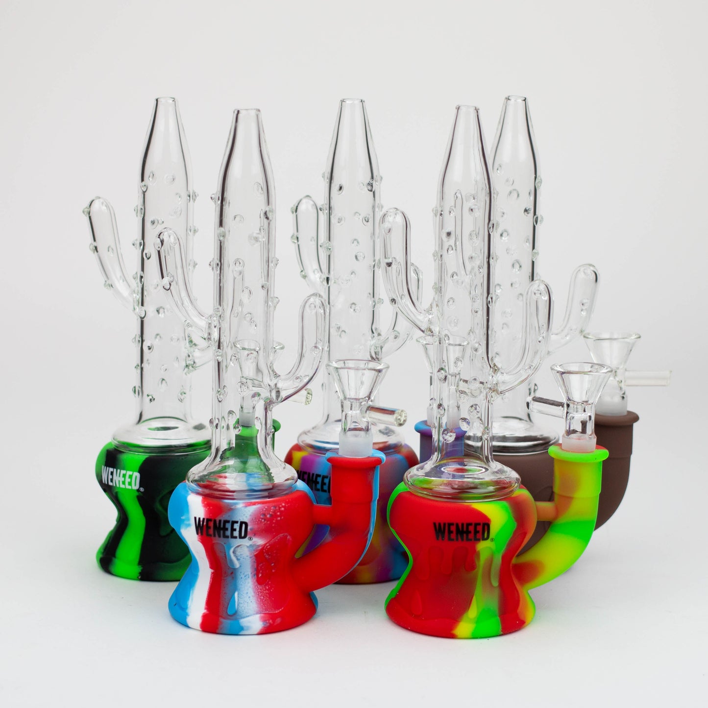 WENEED®- 9" Silicone Cactus bong_0