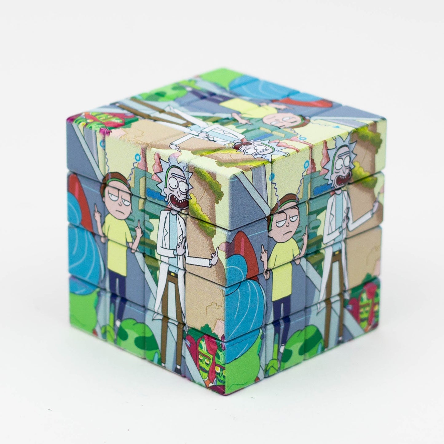 Cartoon Cube Herb Grinder - 4 Parts_14