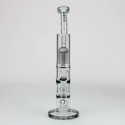 16" BOSS tree arm percolator and honeycomb diffuser glass bong [B8]_10