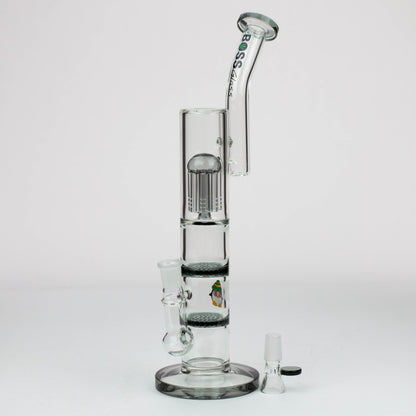 16" BOSS tree arm percolator and honeycomb diffuser glass bong [B8]_2