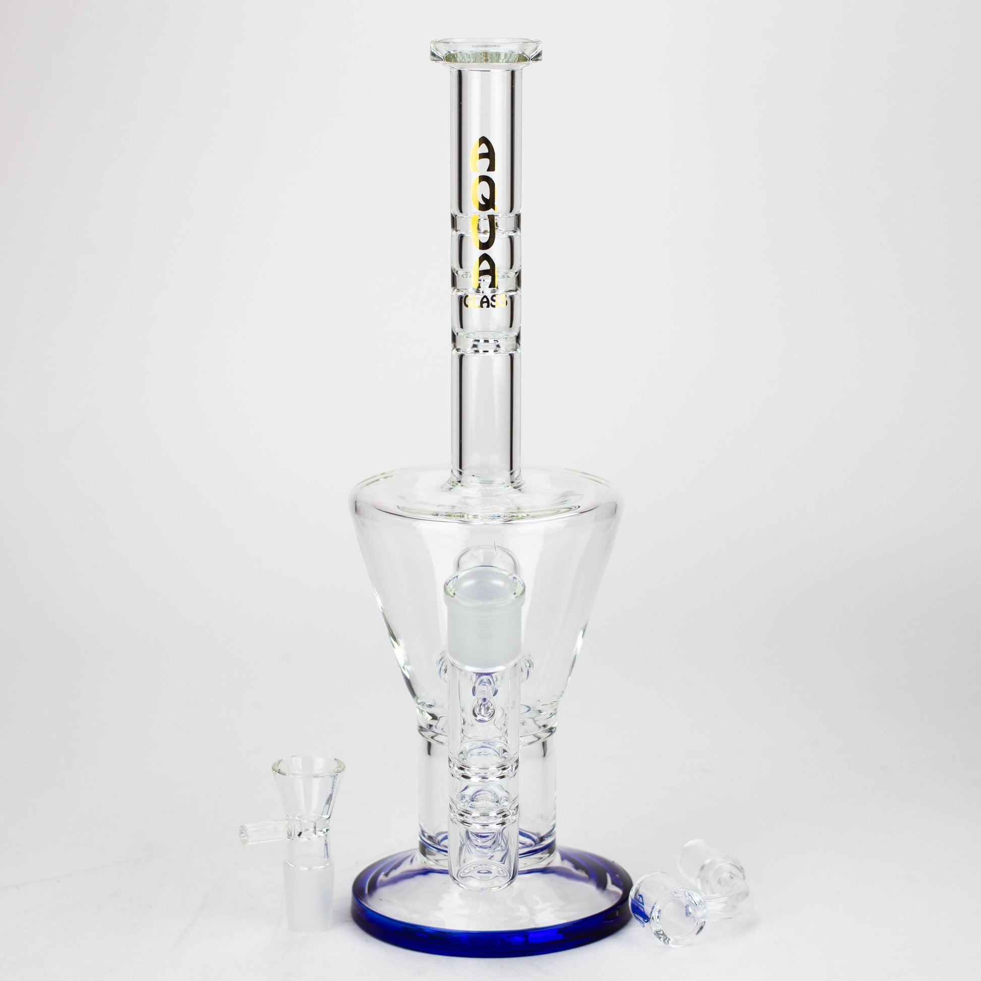 13" AQUA Glass 2-in-1 Sowerhead percolator glass bong [AQUA125]_5