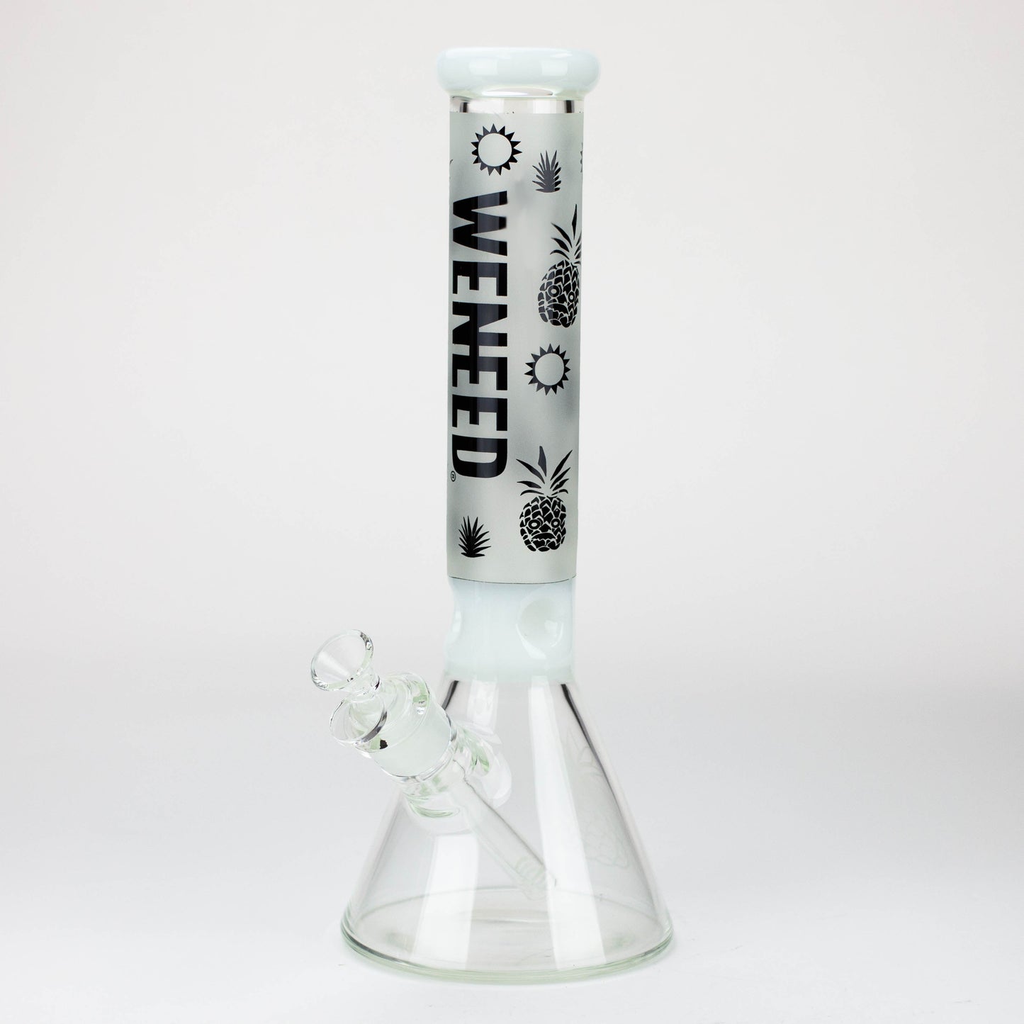 WENEED®-14" Weneed Frosted Pineapple 7mm Glass Bong_4