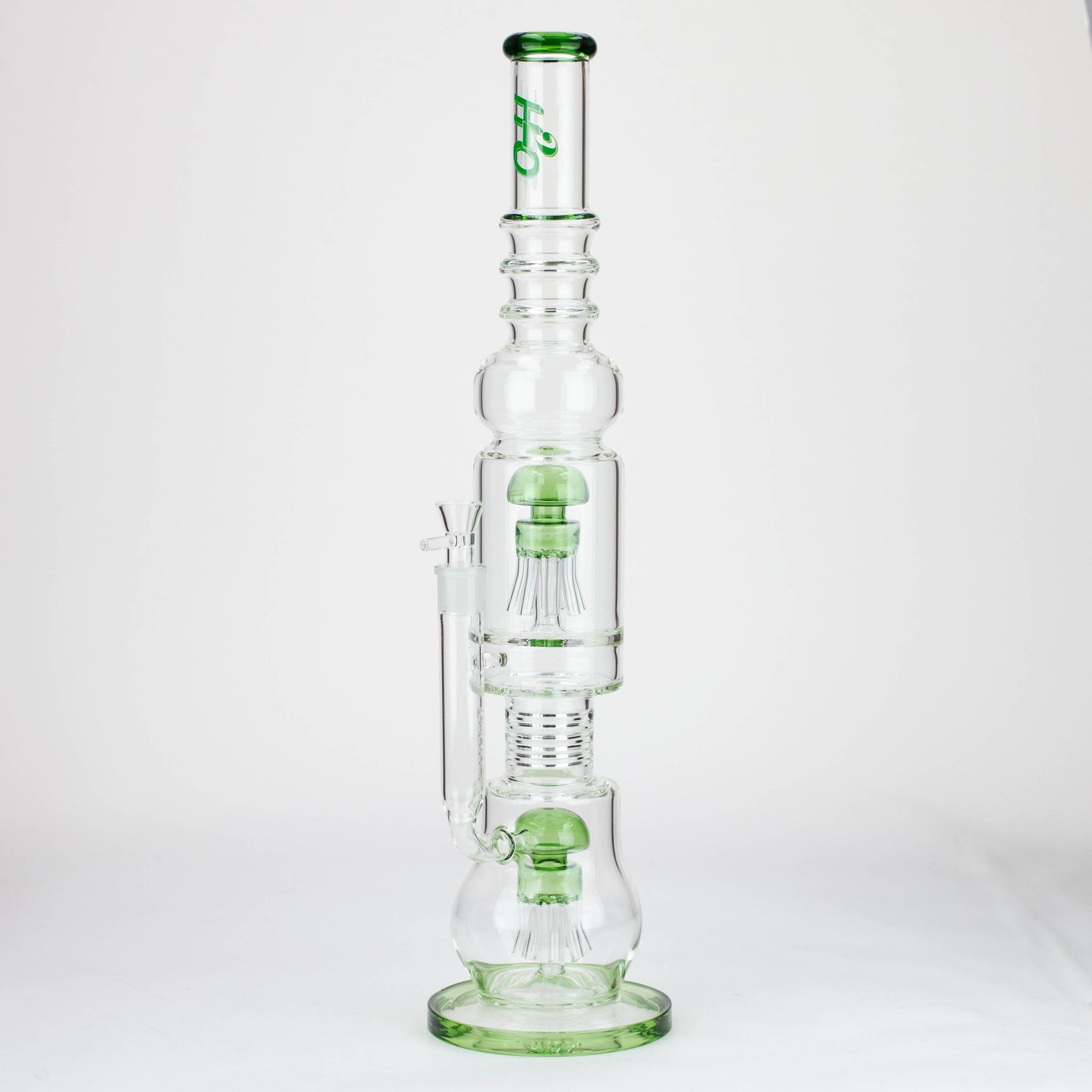 H2O | 21" Percolator glass water bong [H2O-5018]_3