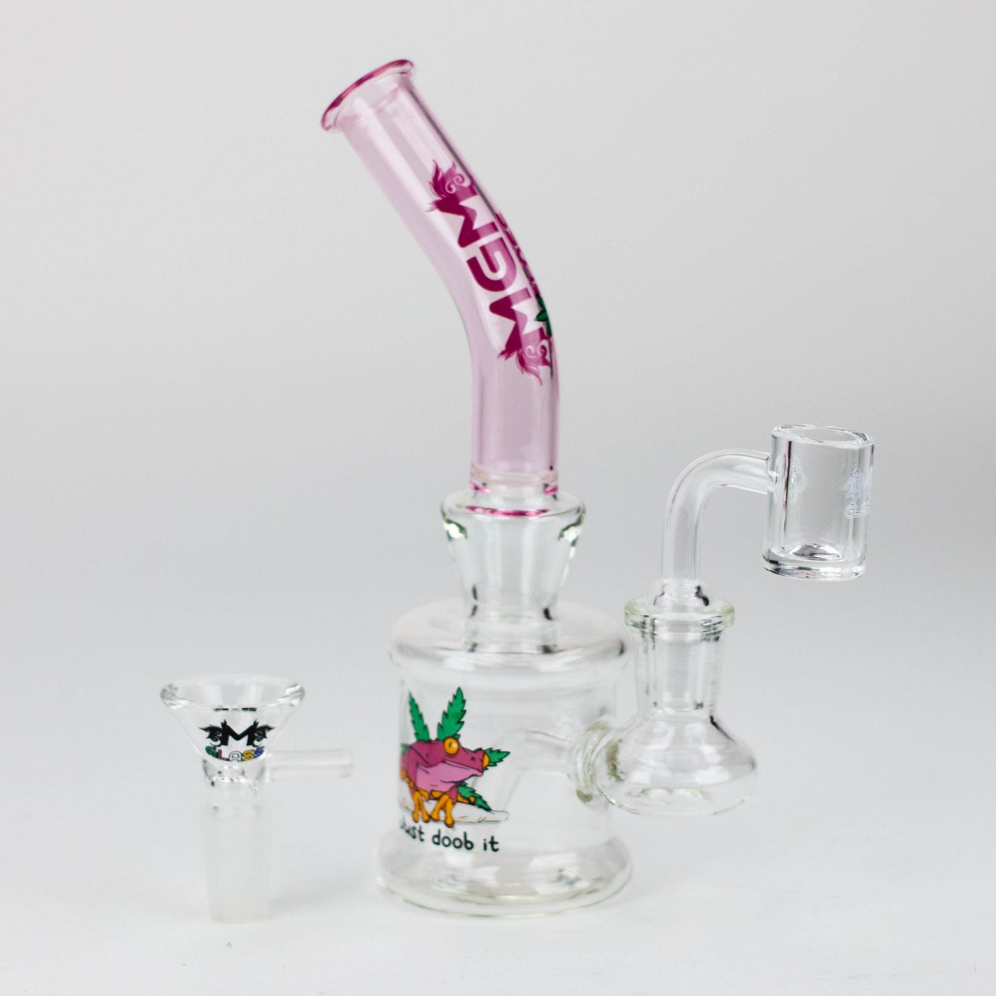 6.7" MGM Glass 2-in-1 bubbler with Logo [C5004]_9