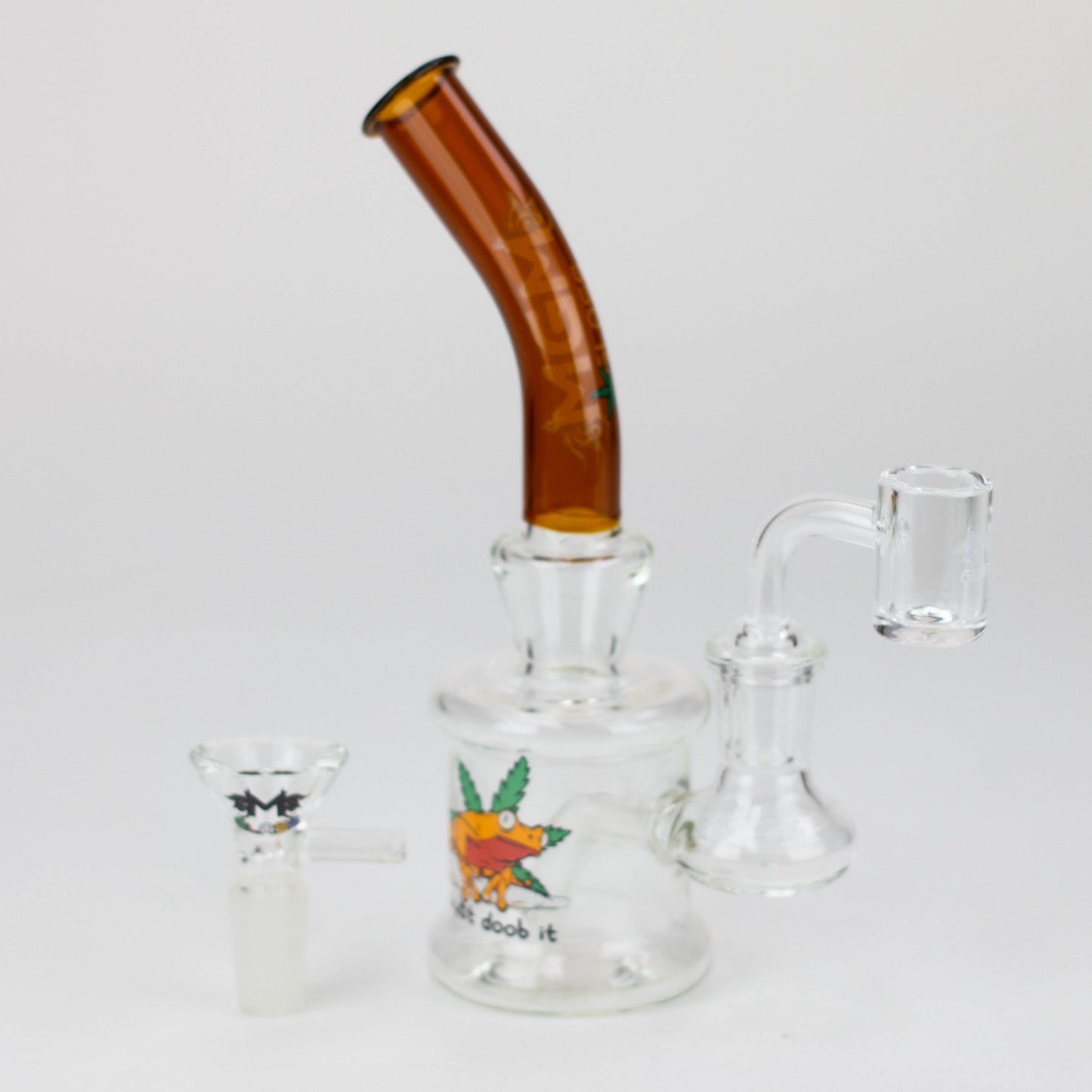 6.7" MGM Glass 2-in-1 bubbler with Logo [C5004]_6