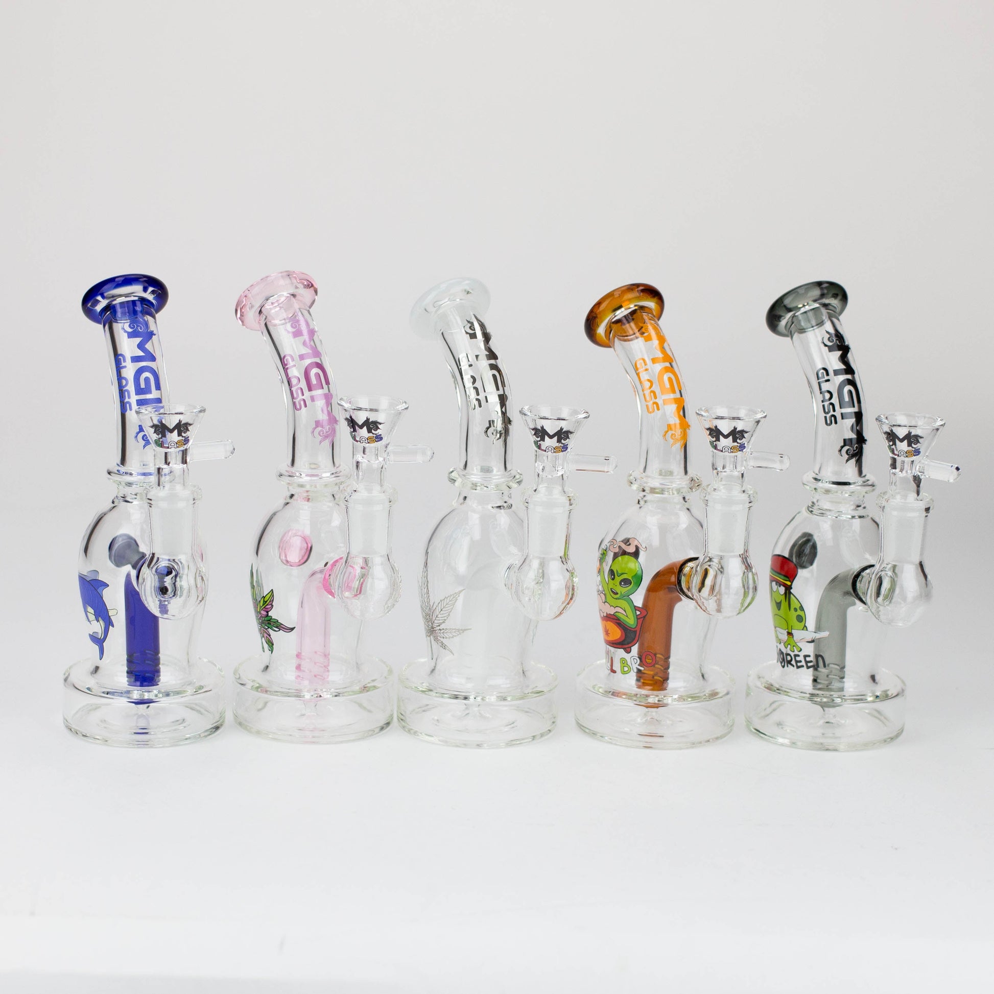 6.5" MGM Glass 2-in-1 bubbler with Graphic [C2673]_4