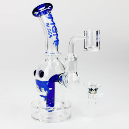 6.5" MGM Glass 2-in-1 bubbler with Graphic [C2673]_6