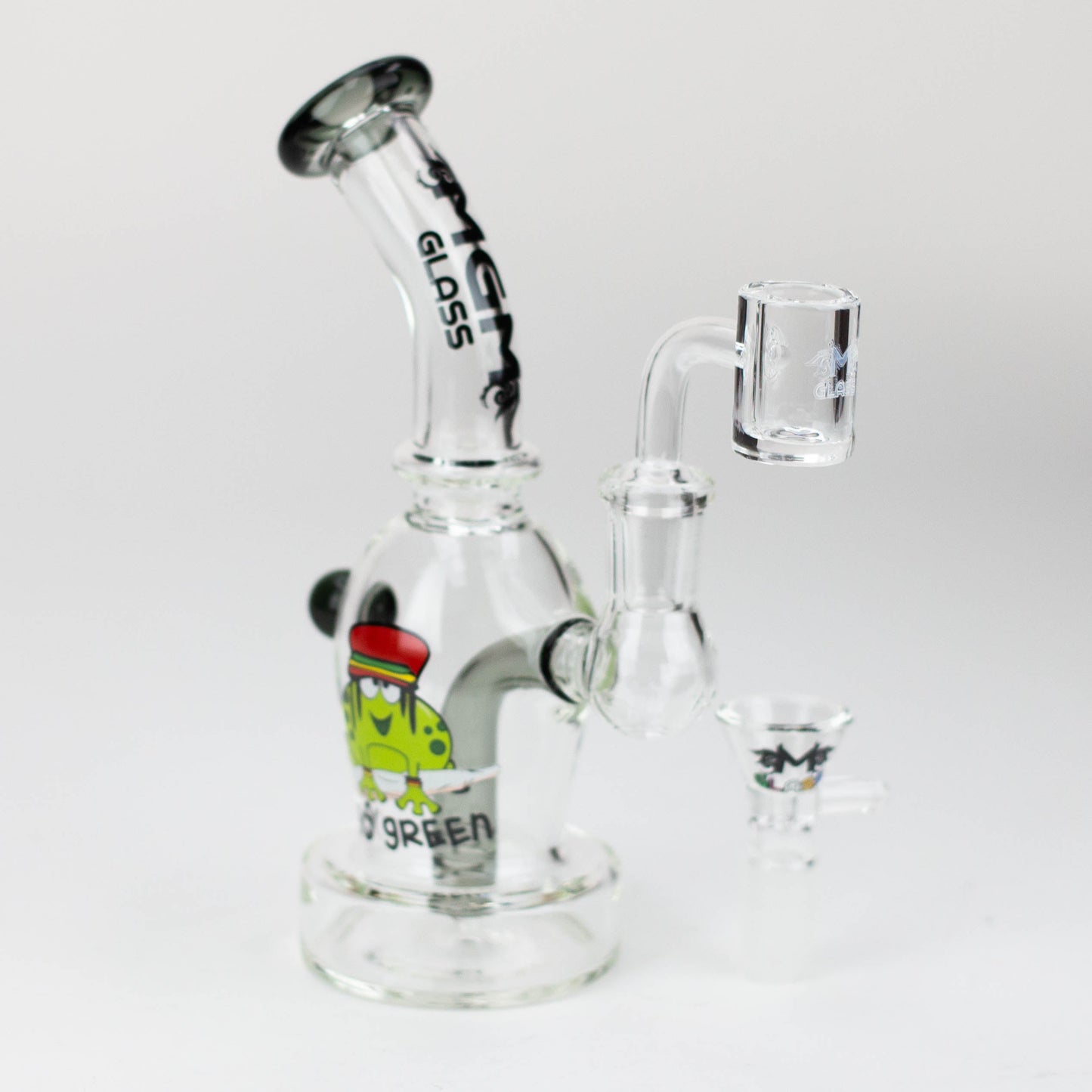 6.5" MGM Glass 2-in-1 bubbler with Graphic [C2673]_7