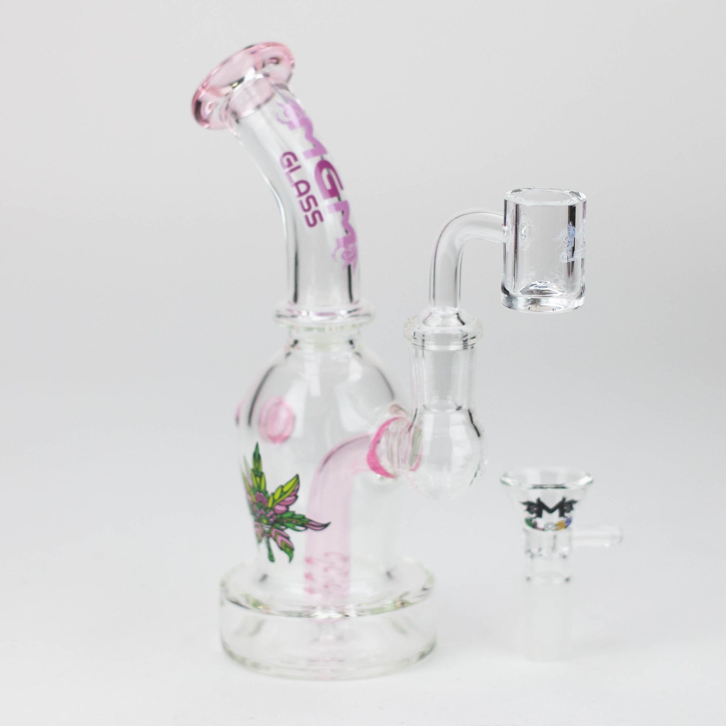 6.5" MGM Glass 2-in-1 bubbler with Graphic [C2673]_8