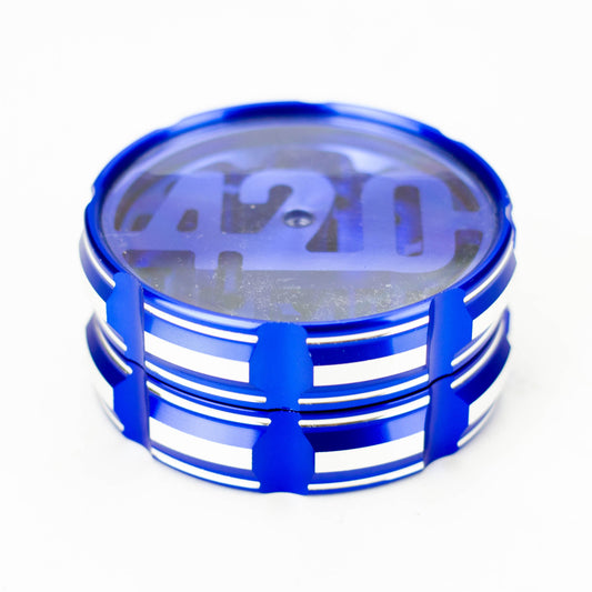 4 Parts 420 Aluminum Grinder-Blue [CNC6404-420]_0