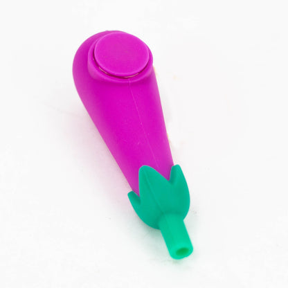 Weneed | 4" Eggplant Silicone Smoking Pipe_2