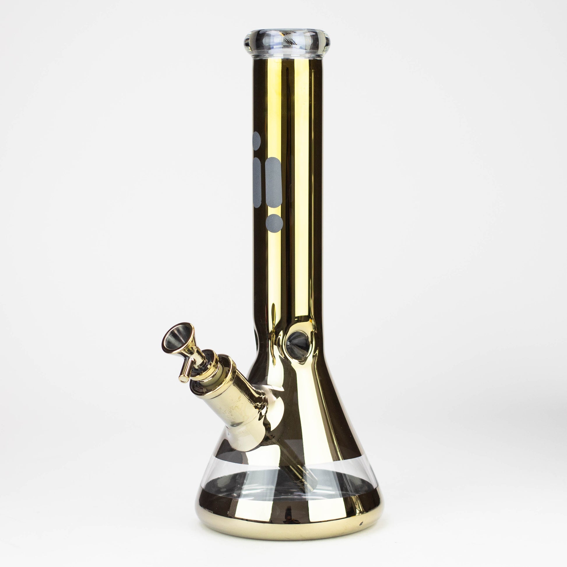 13.5" Infyniti 7 mm metallic classic beaker bong_3