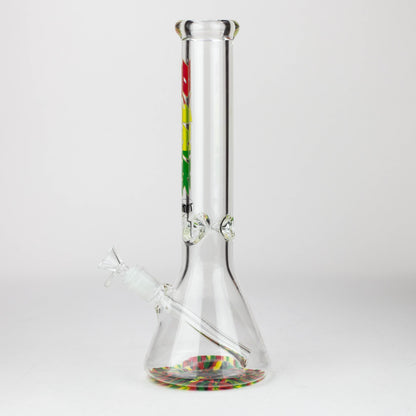 DANK | 14" 7mm Beaker Bong with Colour Bottom_1