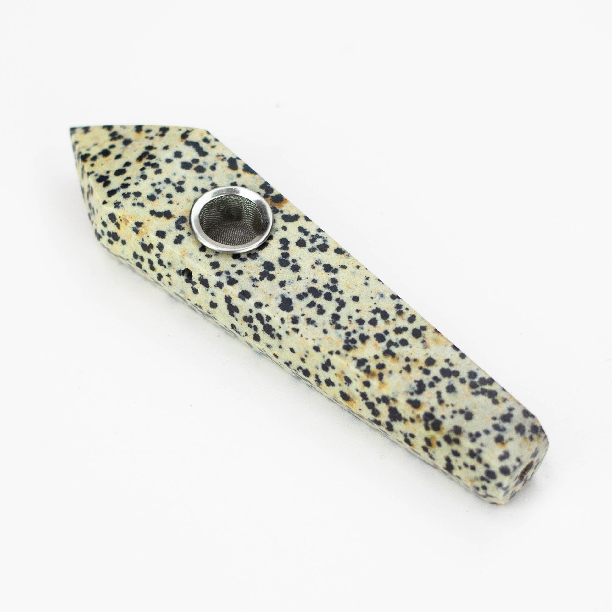 Acid Secs | Dalmatian Crystal Pipe with Choke_0