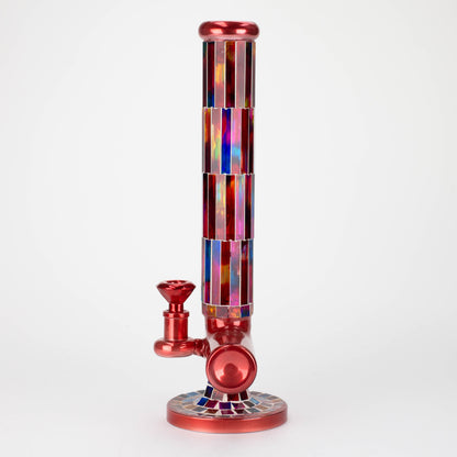 15.5" Mosaic 7mm glass bong with inline diffuser and tree arm percolator [MSAK-11]_2