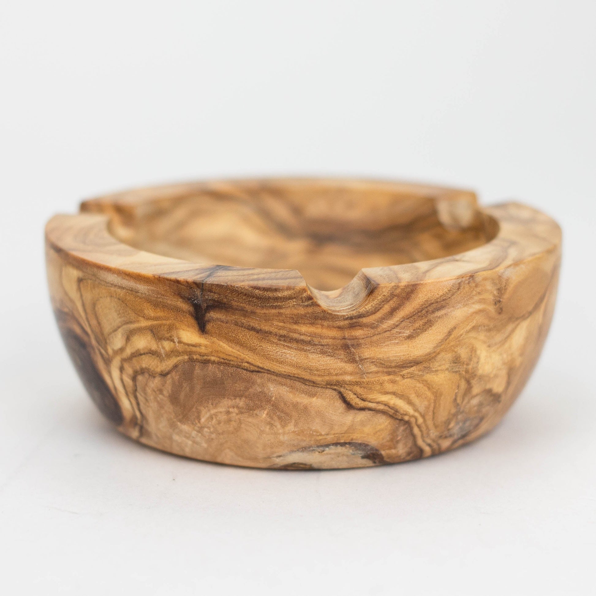 Olive Wood Ash Tray/Smoker's Gift_5