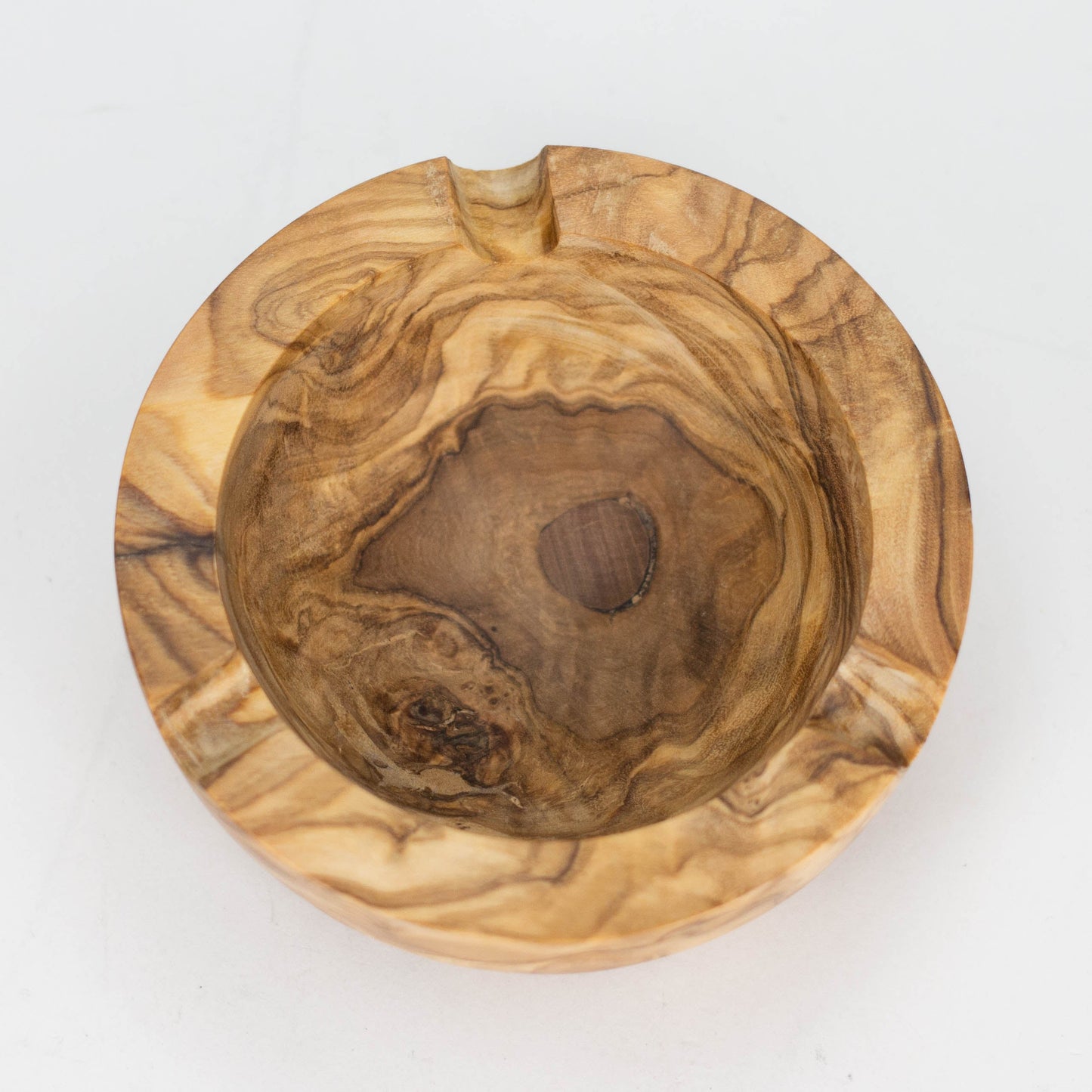 Olive Wood Ash Tray/Smoker's Gift_3